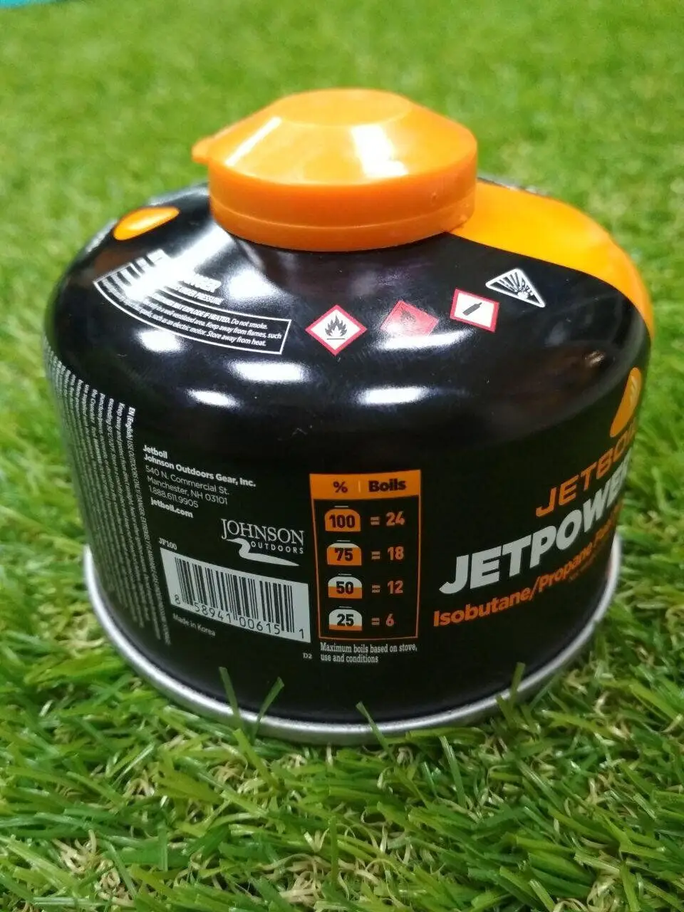 Різьбовий газовий балон Jetboil Jetpower Fuel Blue, 100 г (JB JF100-EU) - 3 - Robinzon.ua
