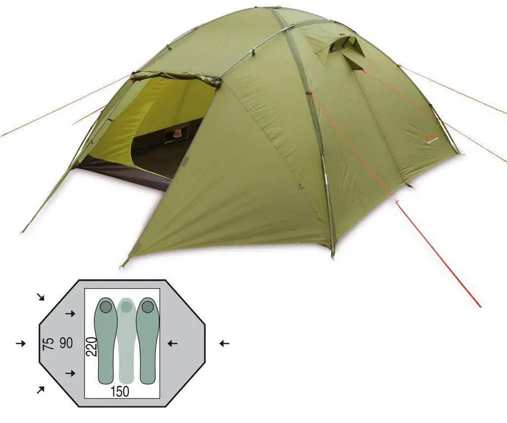 Намет двомісний Pinguin Tornado 2, Green (PNG 123.2) - Robinzon.ua