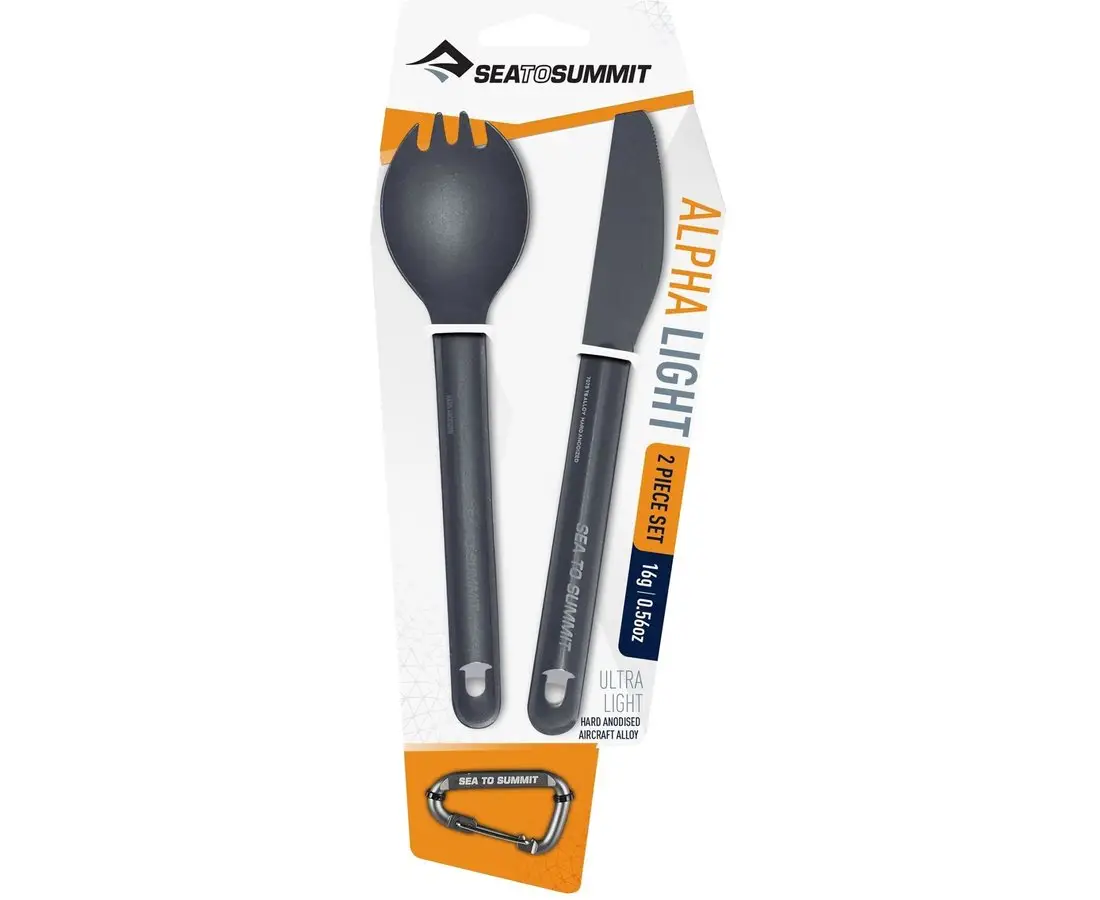 Набір столових приборів Alpha Light Cutlery Set Grey від Sea to Summit (STS ACUTALSET2) - Robinzon.ua