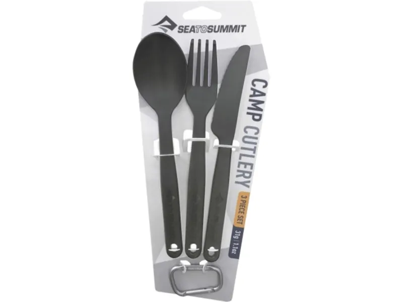 Набір столових приборів Camp Cutlery Set Charcoal від Sea to Summit (STS ACUTLCH) - Robinzon.ua