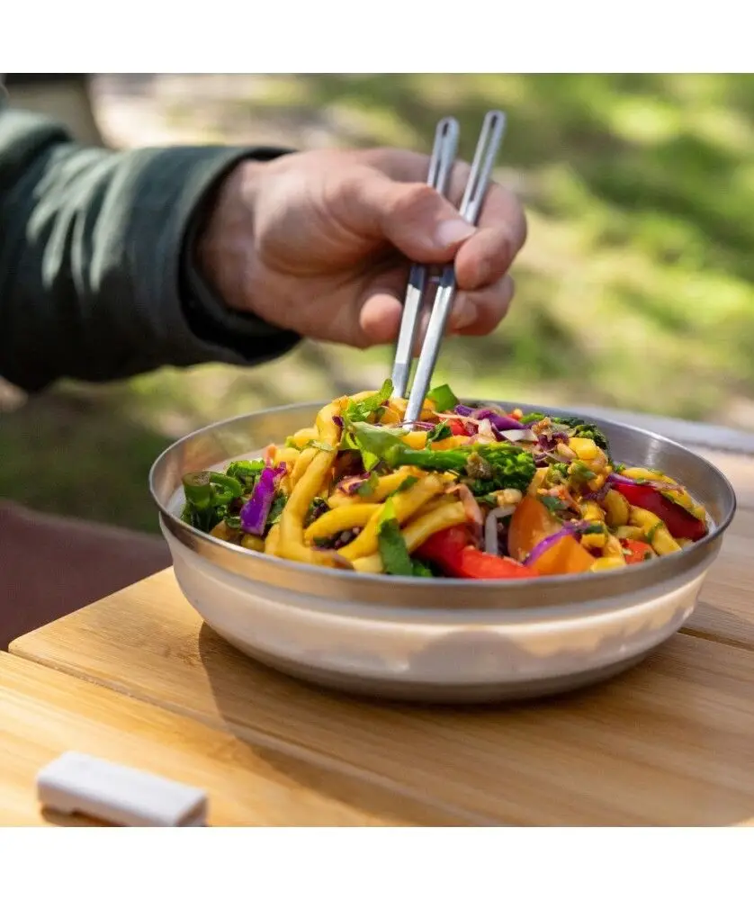 Миска складна Sea to Summit Detour Stainless Steel Collapsible Bowl, Bombay Brown, M (STS ACK039011-050303) - 3 - Robinzon.ua