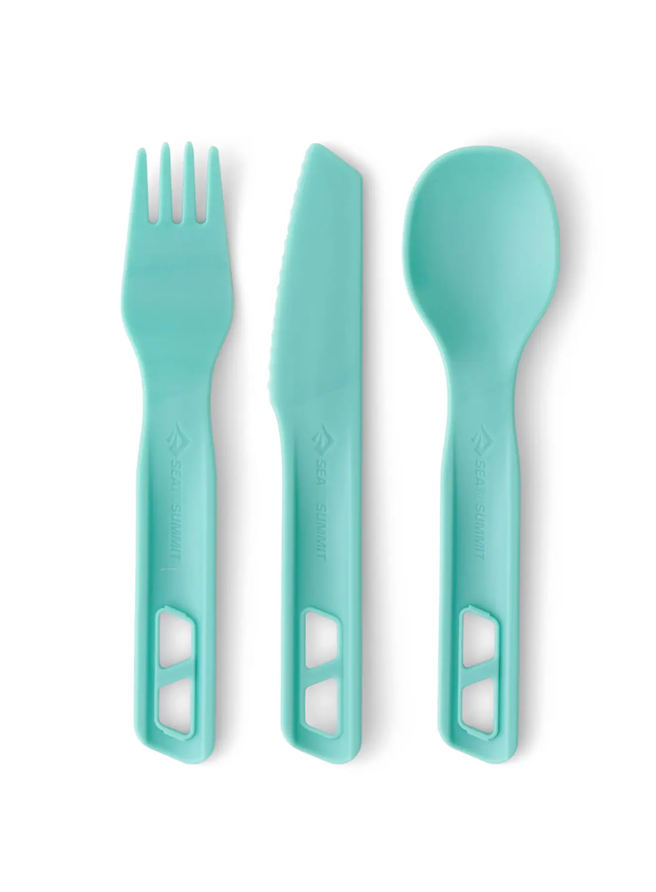 Набор столовых приборов Sea to Summit Passage Cutlery Set, 3 Piece, Aqua Sea Blue (STS ACK035021-120207) - Robinzon.ua
