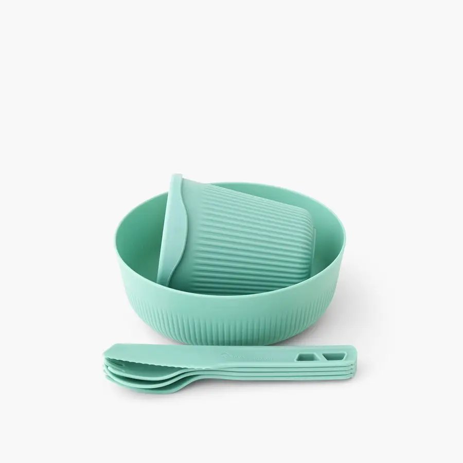 Набір посуду Sea to Summit Passage Dinnerware Set, 1P, 6 Piece, Aqua Sea Blue (STS ACK037051-120215) - 2 - Robinzon.ua