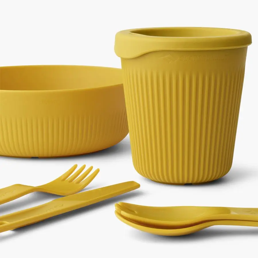 Набор посуды Sea to Summit Passage Dinnerware Set, 1P, 6 Piece, Arrowwood Yellow (STS ACK037051-120913) - 1 - Robinzon.ua