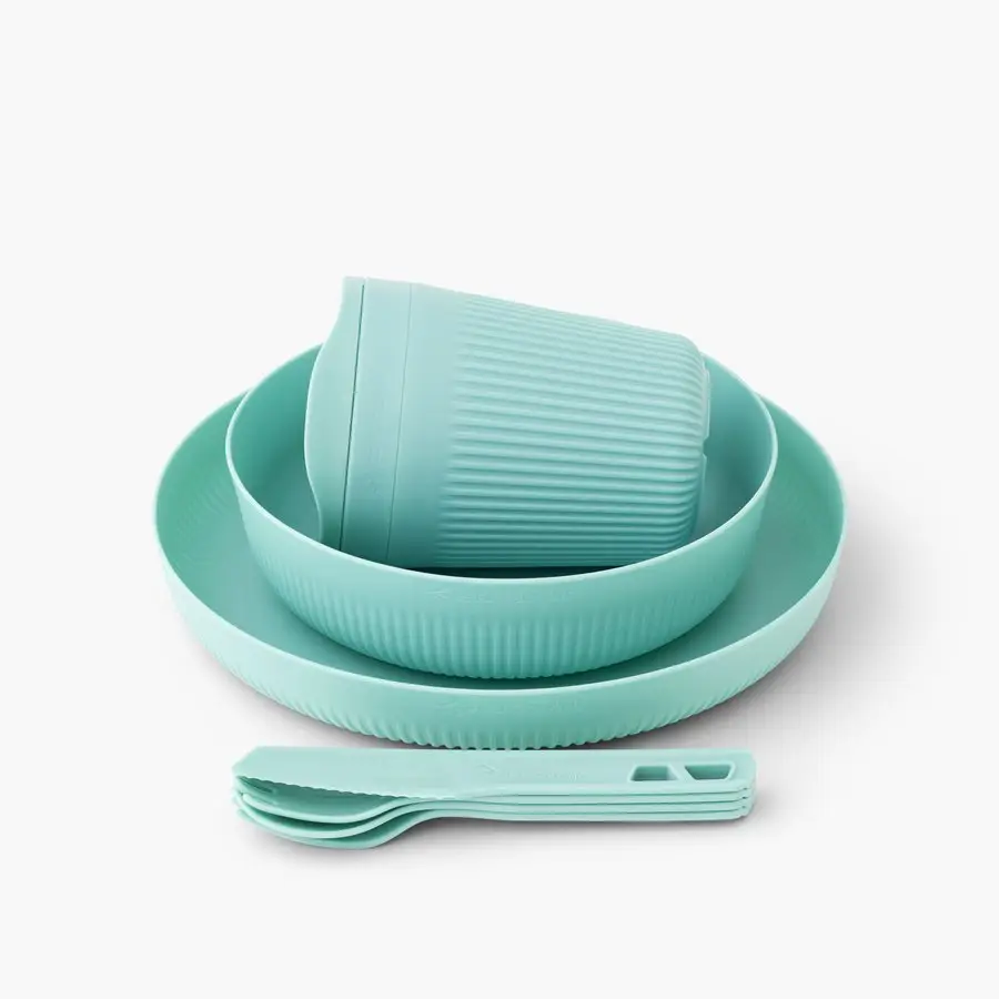 Набір посуду Sea to Summit Passage Dinnerware Set, 1P, 7 Piece, Aqua Sea Blue (STS ACK037051-120219) - 2 - Robinzon.ua