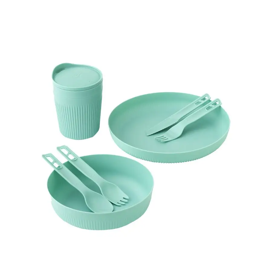 Набір посуду Sea to Summit Passage Dinnerware Set, 1P, 7 Piece, Aqua Sea Blue (STS ACK037051-120219) - Robinzon.ua