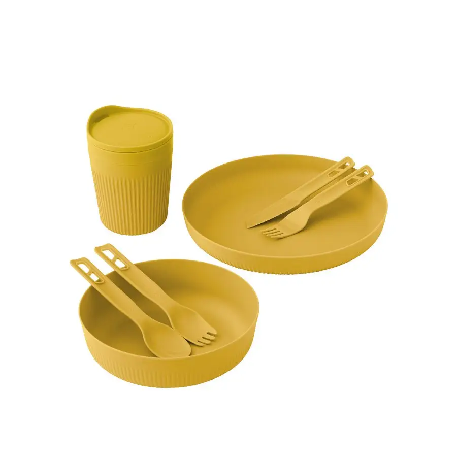 Набор посуды Sea to Summit Passage Dinnerware Set, 1P, 7 Piece, Arrowwood Yellow (STS ACK037051-120917) - Robinzon.ua