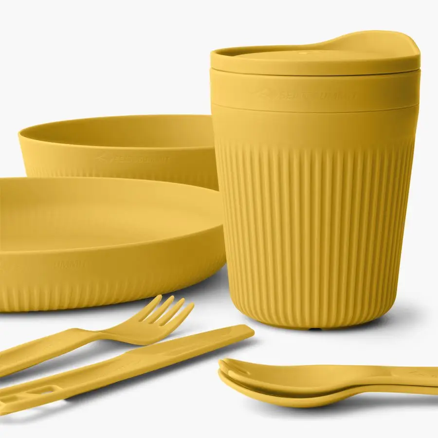Набор посуды Sea to Summit Passage Dinnerware Set, 1P, 7 Piece, Arrowwood Yellow (STS ACK037051-120917) - 1 - Robinzon.ua