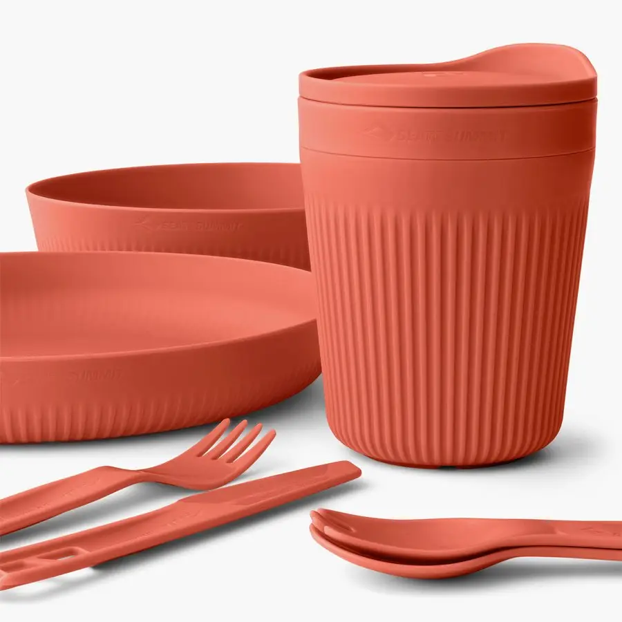 Набір посуду Sea to Summit Passage Dinnerware Set, 1P, 7 Piece, Spicy Orange (STS ACK037051-120820) - 1 - Robinzon.ua