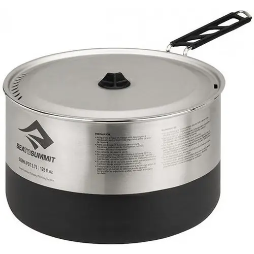 Каструля з розкладною ручкою Sigma Pot Black/Siver, 2700 мл від Sea to Summit (STS APOTSIG2.7L) - Robinzon.ua