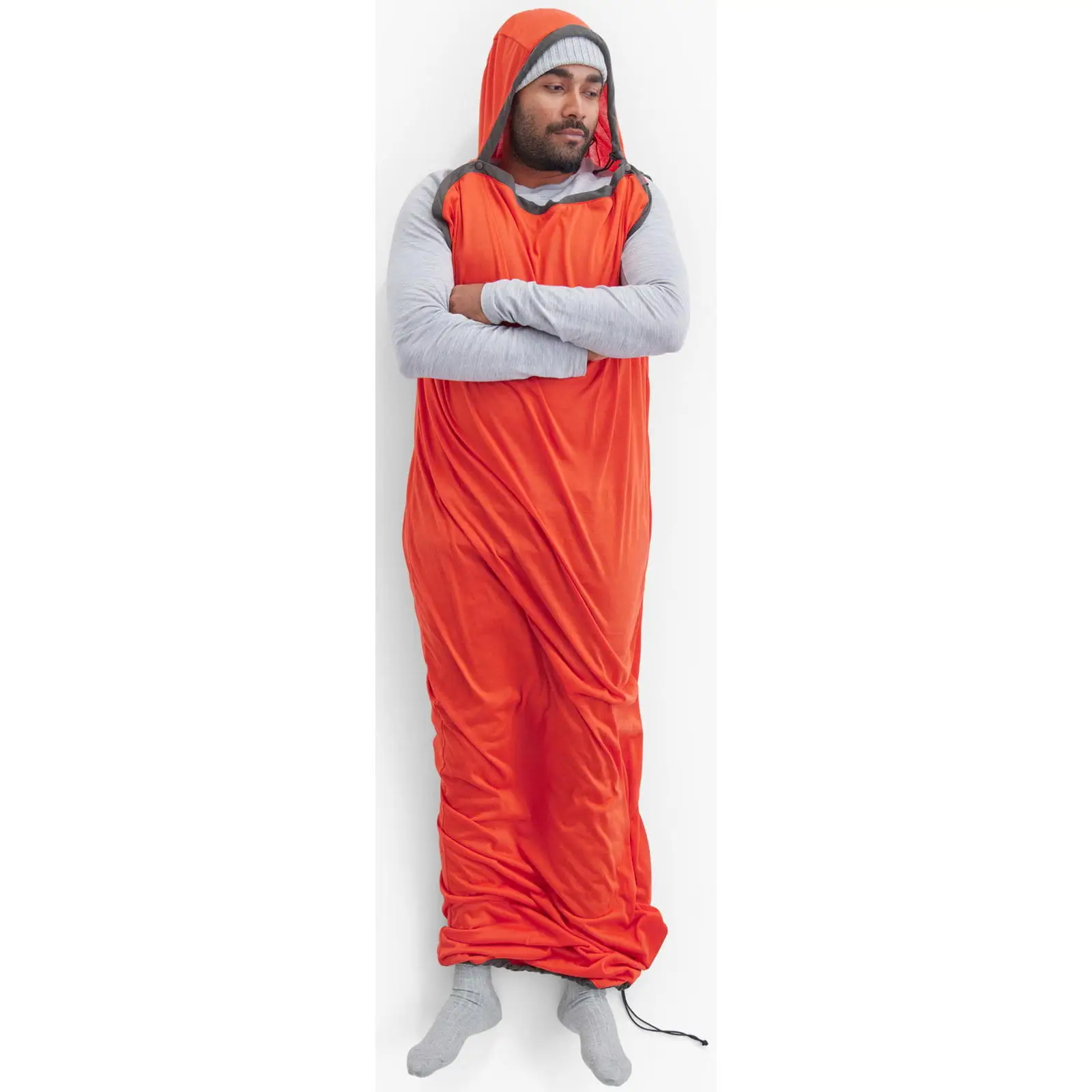 Вкладиш в спальник Sea to Summit Reactor Extreme Sleeping Bag Liner, Spicy Orange, Compact, Mummy w/ Drawcord, 177 см (STS ASL031071-190802) - 5 - Robinzon.ua