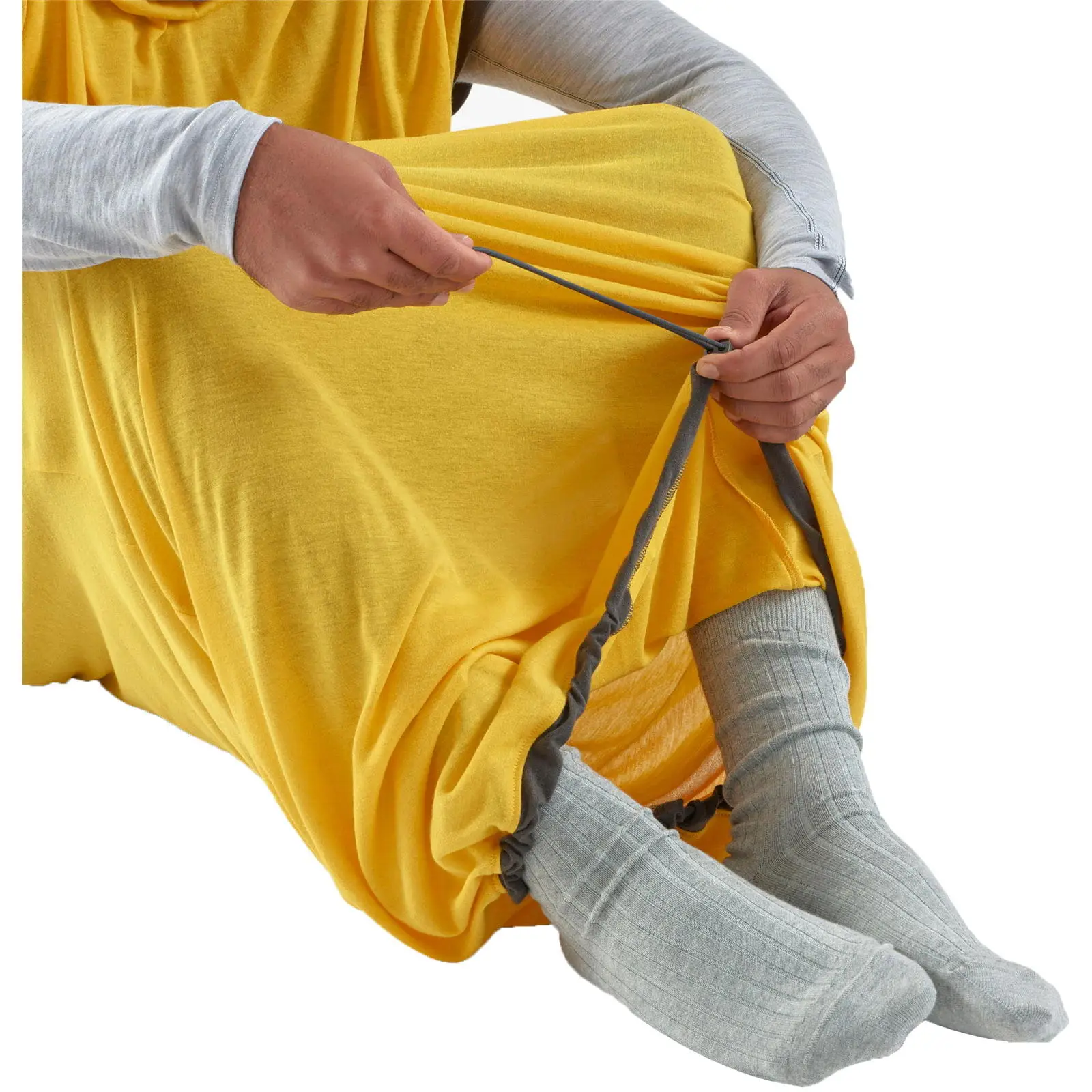 Вкладиш в спальник Sea to Summit Reactor Sleeping Bag Liner, Sulfur Yellow, Standart, Mummy w/ Drawcord, 198 см (STS ASL031061-190906) - 4 - Robinzon.ua