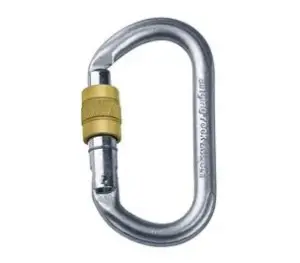 Сталевий овал Singing Rock Keylock Connector Triplelock 30kN (SR K4241.ZO-07) - Robinzon.ua