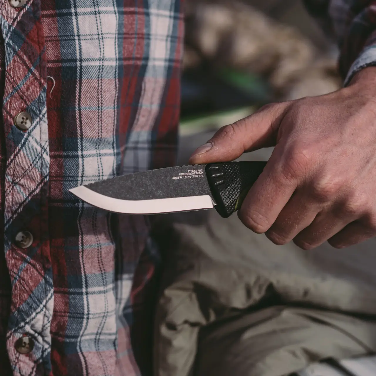 Нож SOG Aegis FX, Black/Moss Green (SOG 17-41-04-41) - 8 - Robinzon.ua