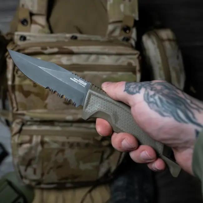 Ніж SOG Recondo FX FDE, Partially Serrated (SOG 17-22-04-57) - 7 - Robinzon.ua
