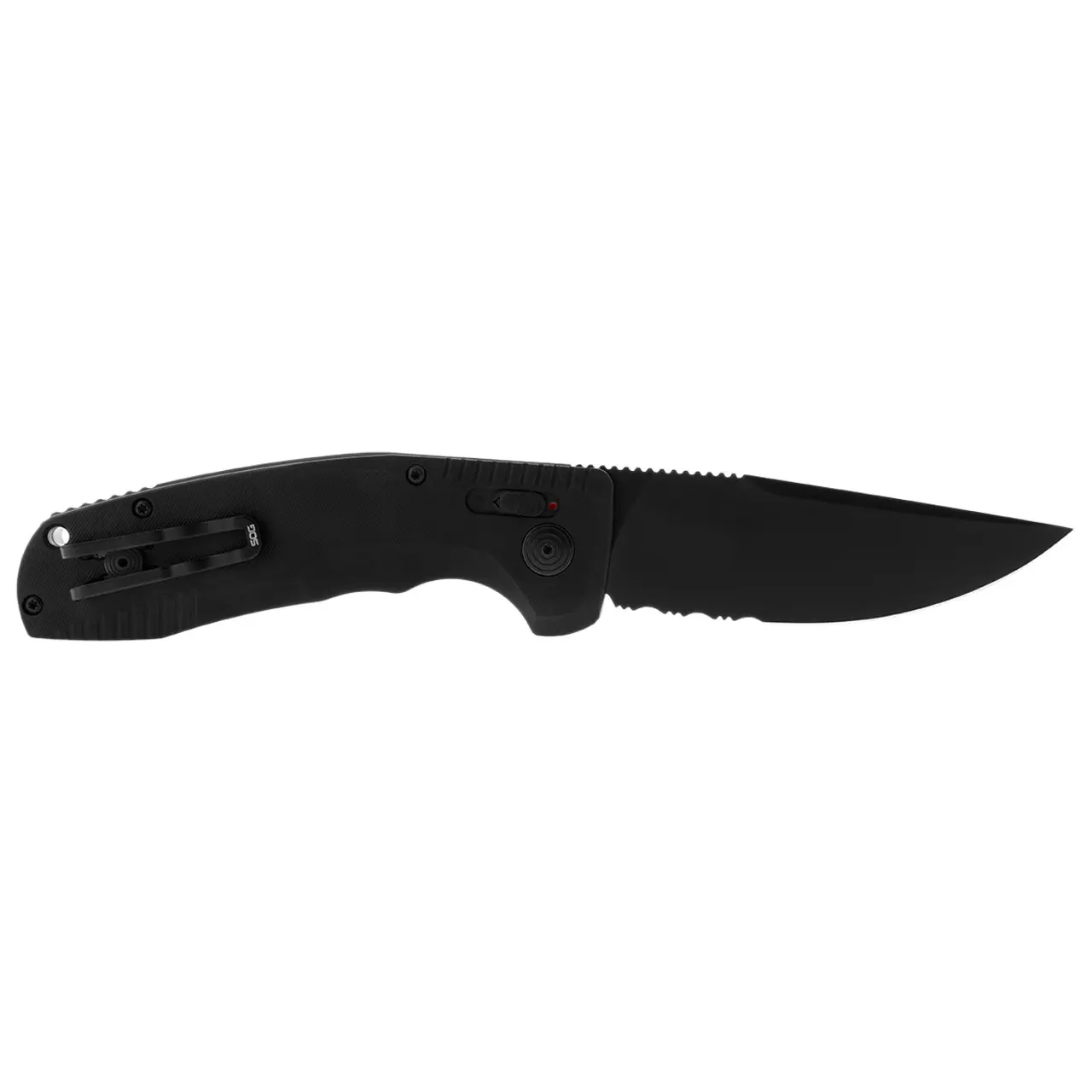 Раскладной Нож SOG SOG-TAC AU, Black, Partially Serrated (SOG 15-38-02-57) - Robinzon.ua