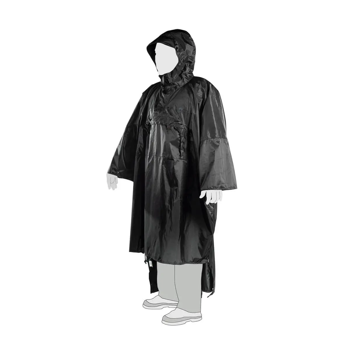 Пончо Tasmanian Tiger Tac Poncho, Black, M (TT 7642.040-M) Пончо Tasmanian Tiger Tac Poncho, Black, M (TT 7642.040-M) - Robinzon.ua
