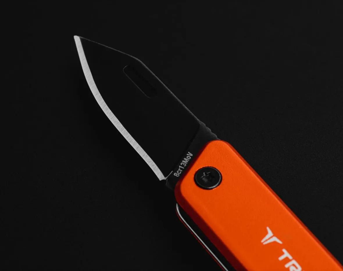 Раскладной Туристический Нож True Utility Modern Keychain Knife, Orange/Natralock (TR TU7061N) - 1 - Robinzon.ua