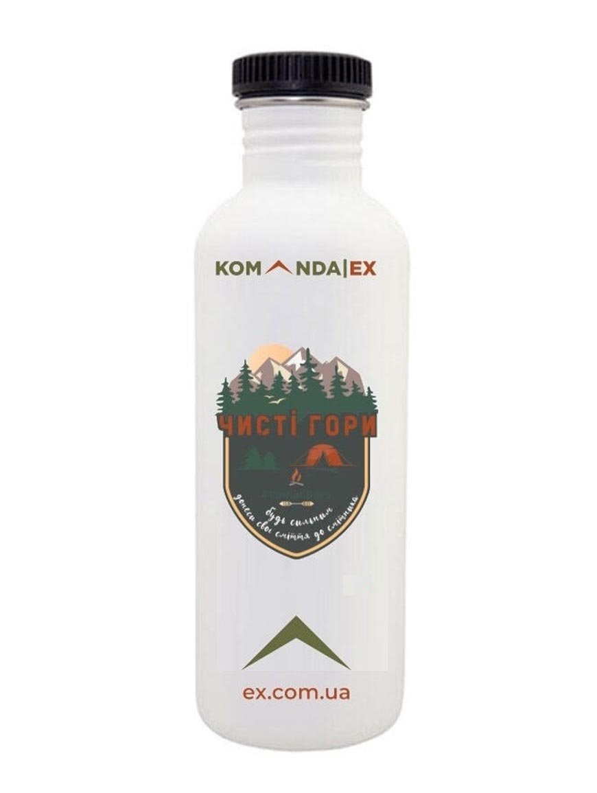 Пляшка для води LAKEN Basic Steel Bottle 0,75L KomandaEx Сталевий - Robinzon.ua