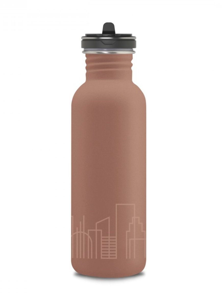 Пляшка для води LAKEN Basic Steel Bottle Drinklife 0,75L Коричневий - Robinzon.ua