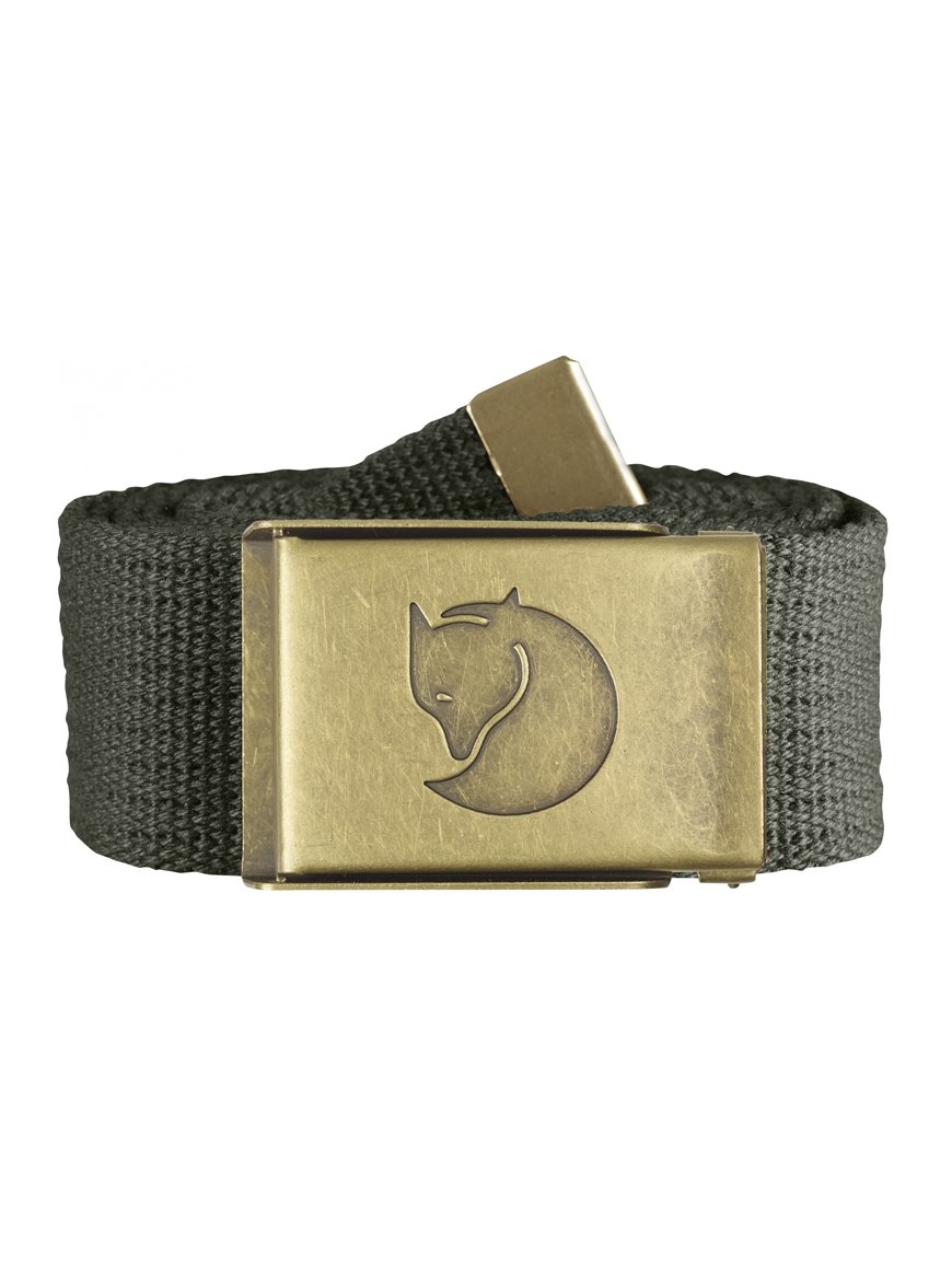 Пояс FJALLRAVEN Canvas Brass Belt 4 cm Сірий - Robinzon.ua