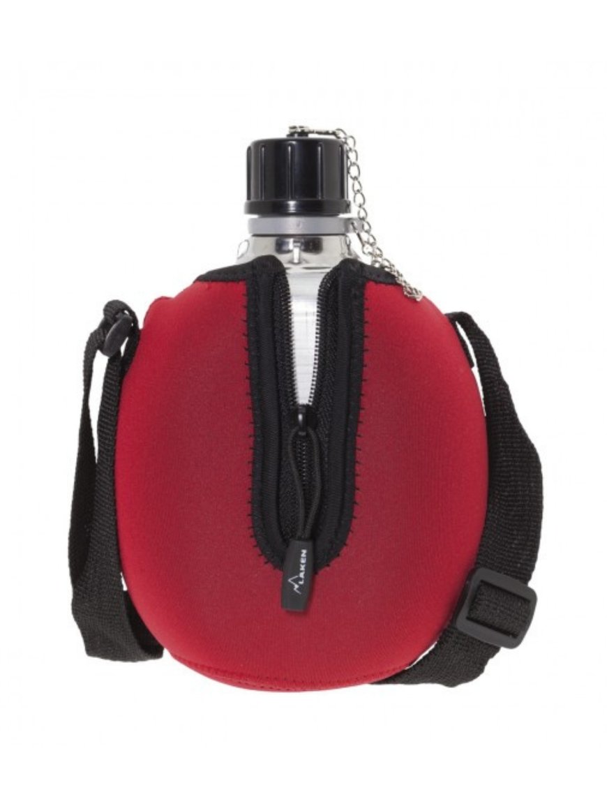 Фляга LAKEN Clasica 1L with neopren cover and shoulder strap Хаки - 2 - Robinzon.ua