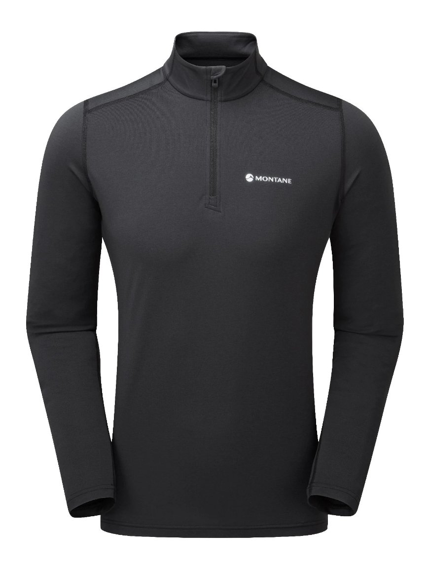 Термобілизна MONTANE Dart Thermo Zip Neck Чорний XXL - Robinzon.ua