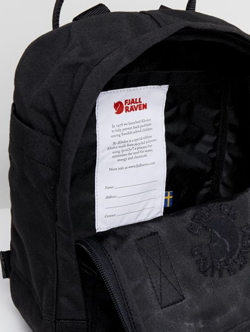 Рюкзак FJALLRAVEN Re-Kanken Mini Темно-синій - 3 - Robinzon.ua