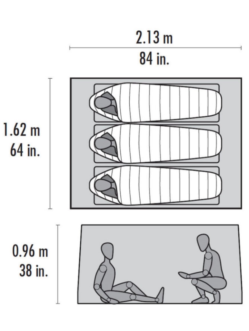 Намет MSR Thru-Hiker Mesh House 3 V2 Червоний - 2 - Robinzon.ua