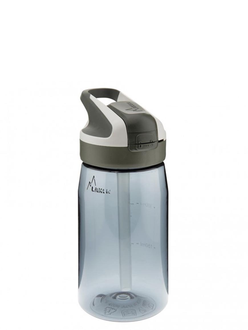 Пляшка для води LAKEN Tritan Summit Bottle 0.45 L Сірий - Robinzon.ua