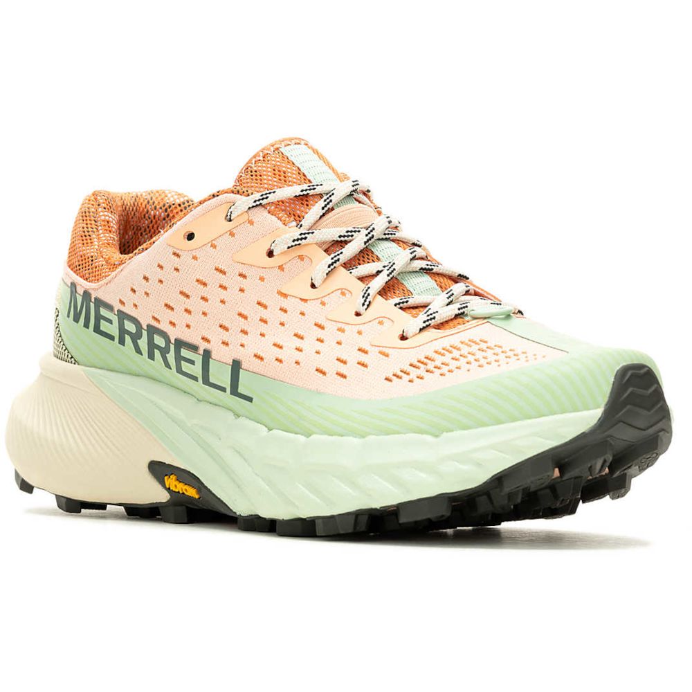 Кроссовки женские Merrell AGILITY PEAK 5 peach/spray - 41 - персиковый/зеленый - 4 - Robinzon.ua
