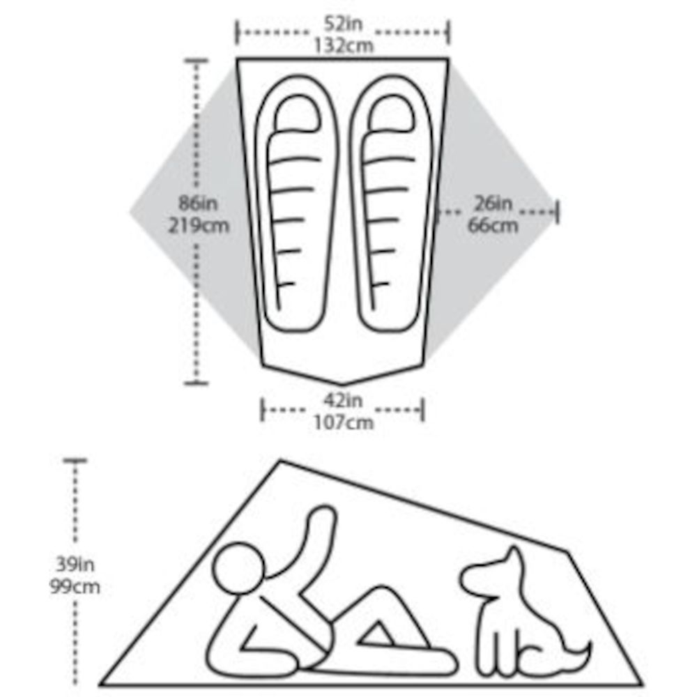 Палатка Big Agnes Tiger Wall 2 Platinum gray/blue - 5 - Robinzon.ua