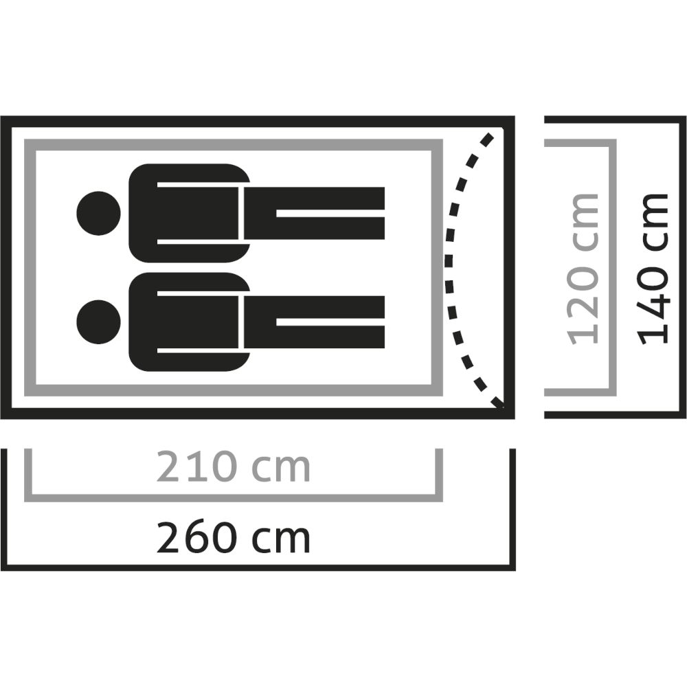 Палатка Salewa LITETREK PRO II 5617 4745 - UNI - серая - 8 - Robinzon.ua