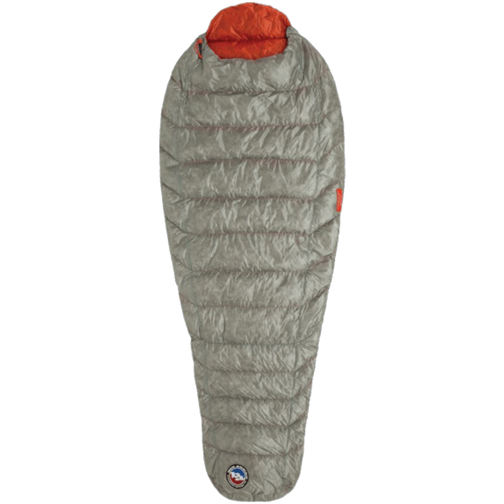 Спальник Big Agnes Pluton UL 40 (850 DownTek) Long gray/pumpkin - Left Zip - Robinzon.ua