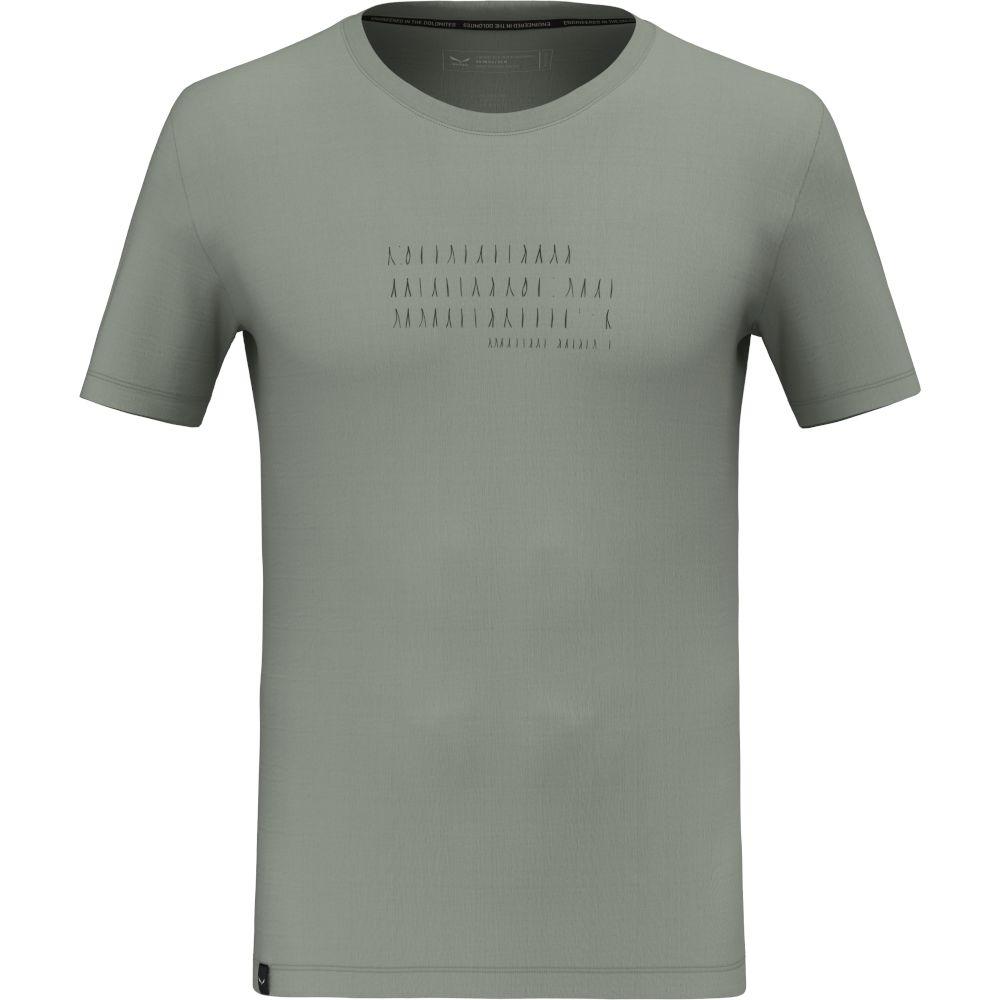 Футболка чоловіча Salewa EAGLE POEM DRY T-SHIRT M 28912 5130 - 54/2X - серый - Robinzon.ua
