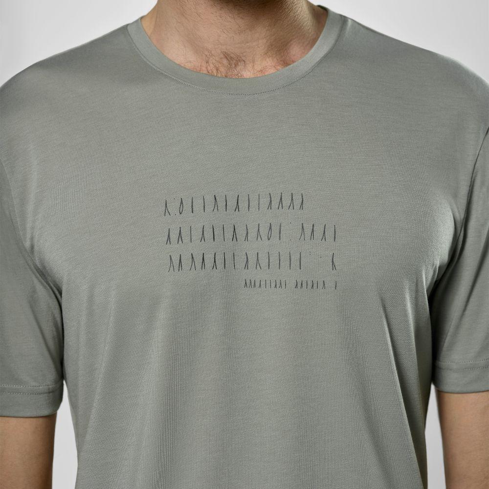 Футболка чоловіча Salewa EAGLE POEM DRY T-SHIRT M 28912 5130 - 54/2X - серый - 5 - Robinzon.ua