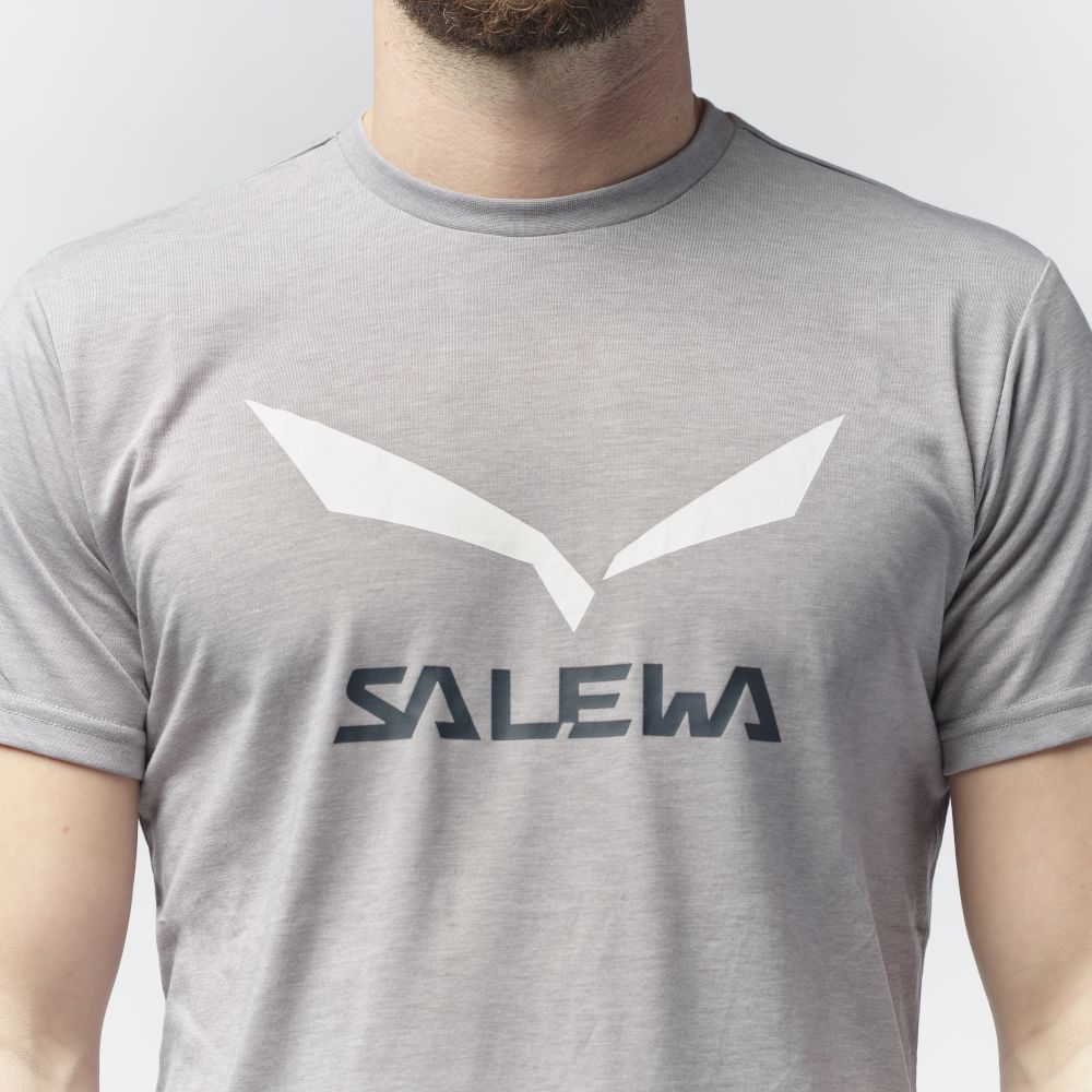 Футболка чоловіча Salewa SOLIDLOGO DRI-REL M S/S TEE 27018 3960 - 54/2X - темно-синий - 4 - Robinzon.ua