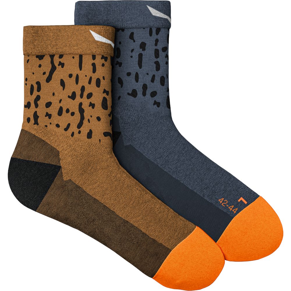 Шкарпетки чоловічі Salewa MTN TRN SAL AM M QRT SOCK 69028 8101 - 45-47 - синій/коричневий - 1 - Robinzon.ua
