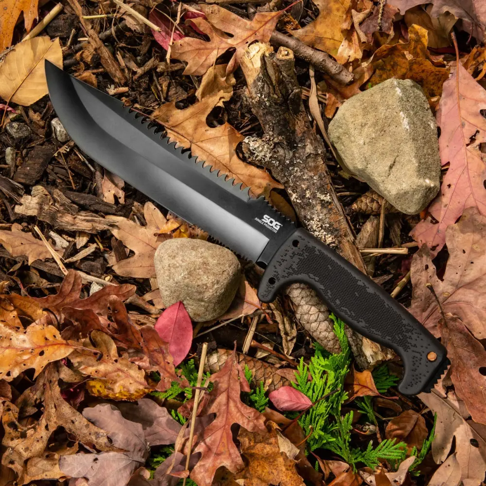 Мачете SOG Jungle Primitive, Black (SOG F03TN-CP) - 8 - Robinzon.ua