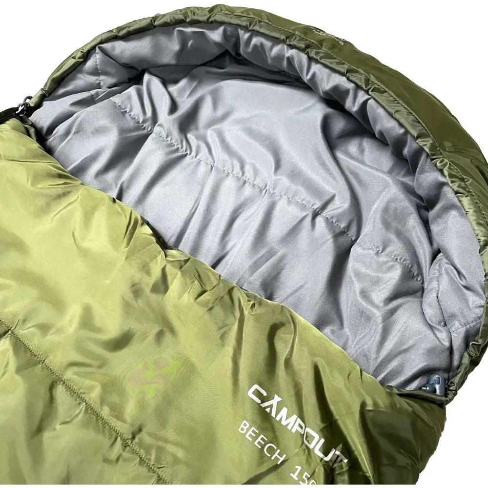 Спальний мішок Campout Beech (4/-1°C), 150 см - Left Zip, Khaki (PNG 248548) - 1 - Robinzon.ua