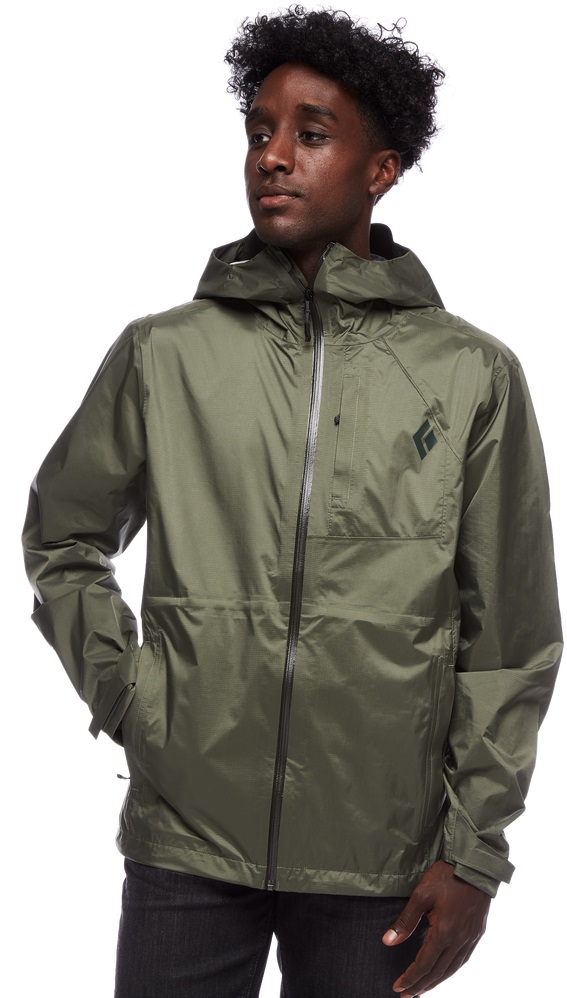 Мембранна чоловіча куртка для трекінгу Black Diamond M Treeline Rain Shell, XL - Tundra (BD 7450083010XLG1) - Robinzon.ua