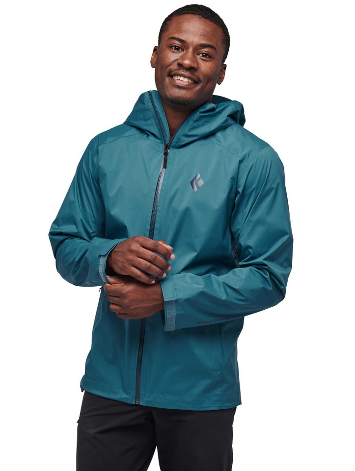 Куртка чоловіча Black Diamond M Stormline Strech Rain Shell Creek Blue, XL (BD CDT04064XLG1) - 2 - Robinzon.ua
