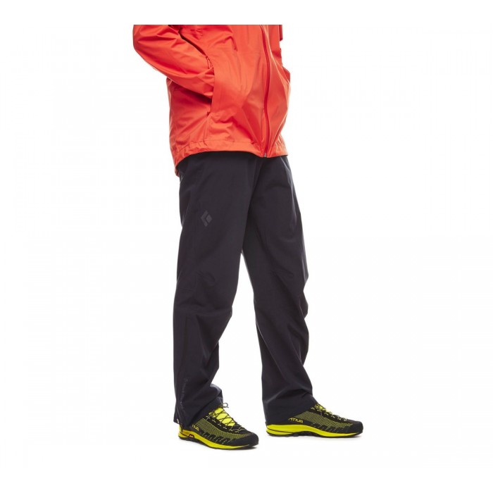 Штани чоловічі Black Diamond M Stormline Stretch Full Zip Rain Pants, S - Black (BD Z9LC.015-S) - 1 - Robinzon.ua