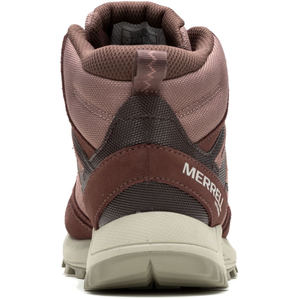 Черевики Merrell Wildwood Mid LTR WP Wmn 38.5 бордовий/коричневий - 3 - Robinzon.ua