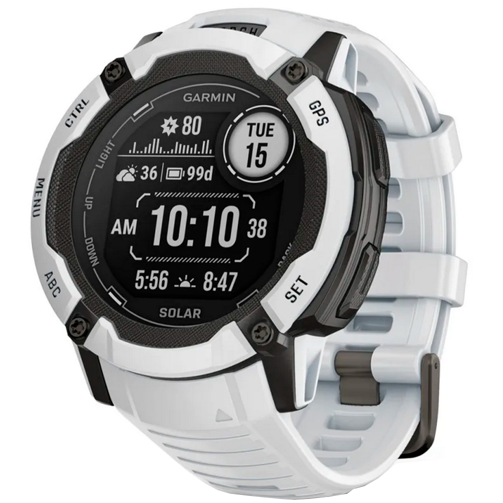 Часы-навигатор Garmin Instinct 2X Solar Whitestone 010-02805-04 - Robinzon.ua