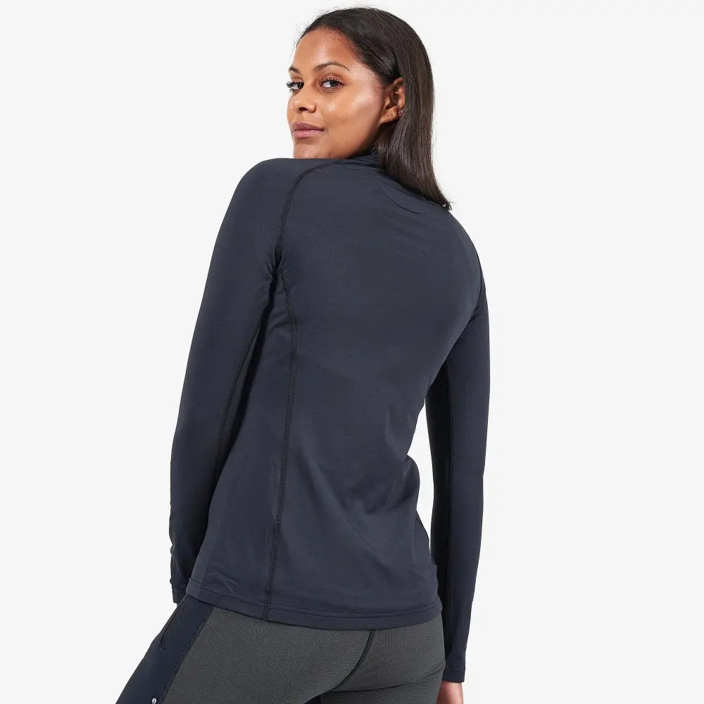 Кофта жіноча Montane Female Dart Thermo Zip Neck, Black, M/12/38 (5056237059231) - 2 - Robinzon.ua