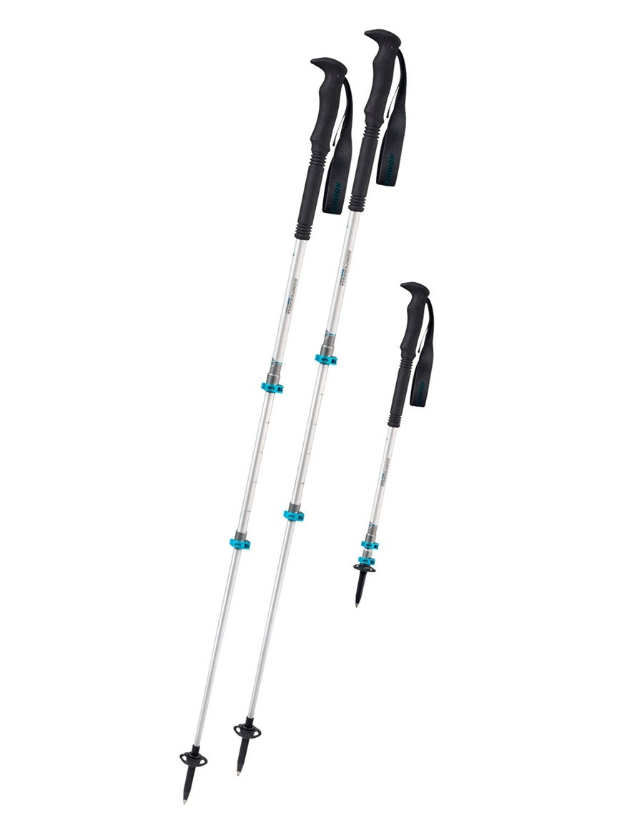 Трекінгові палиці Komperdell Explorer Contour Powerlock, 105-140 см, Silver/Blue (9008687394178) - Robinzon.ua