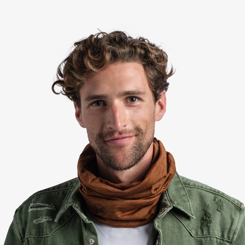 Шарф-труба Buff Lightweight Merino Wool Multistripes Bronze (BU 117819.306.10.00) - 2 - Robinzon.ua