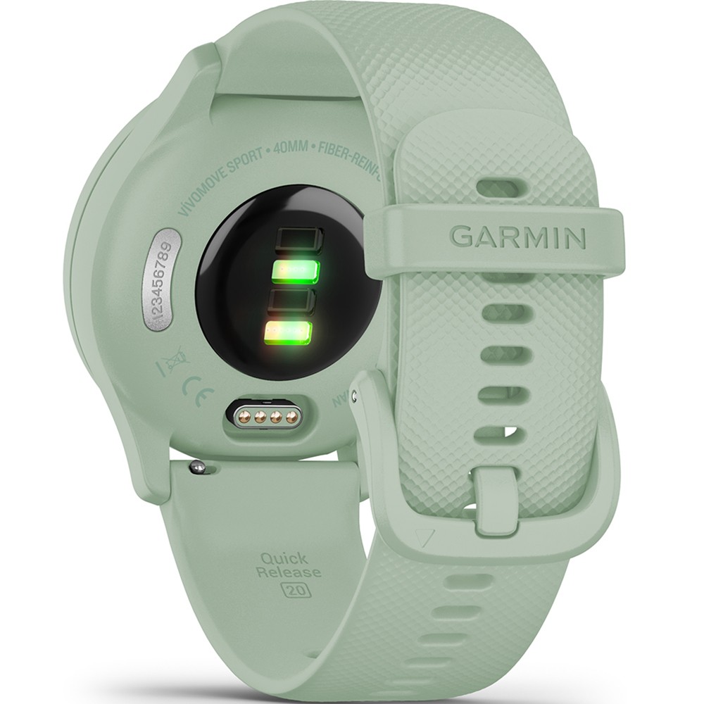 Фитнес часы Garmin vivomove Sport Cool Mint с силиконовым ремешком 010-02566-03 - 6 - Robinzon.ua