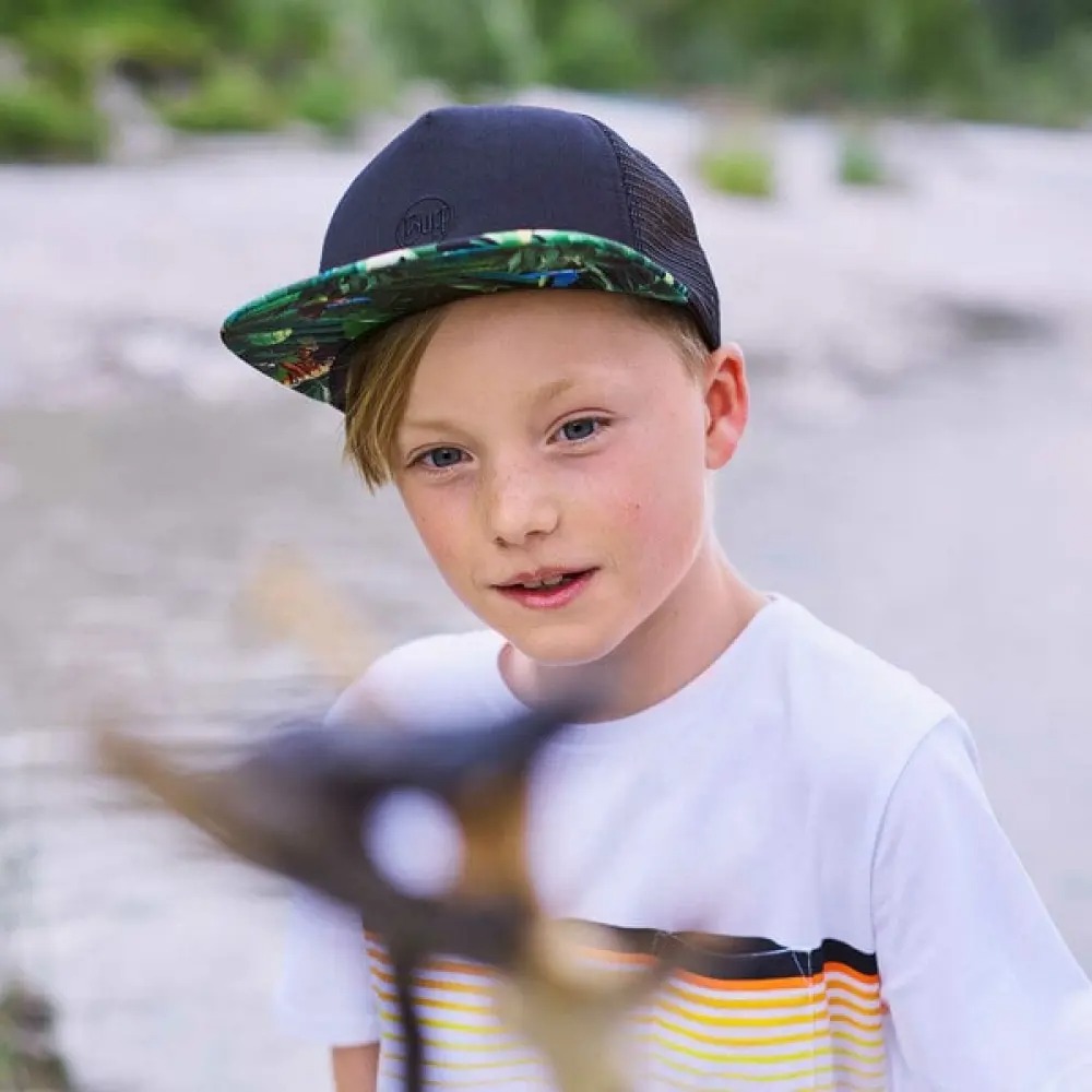 Кепка дитяча (8-12) Buff Kids Trucker Cap, Nimke Black (BU 125376.999.10.00) - 1 - Robinzon.ua